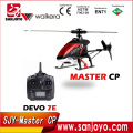 Hélicoptère Walkera Master CP avec transmetteur DEVO 7E 2.4ghz 6ch Contrôle radio gyro 3D Hélicoptère RTF SJY-Master CP